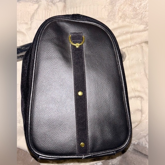 NEW Joy & IMAN Luxury Travel Set- Velvet + Leather Weekender Duffle & Sm bag - Picture 5 of 16